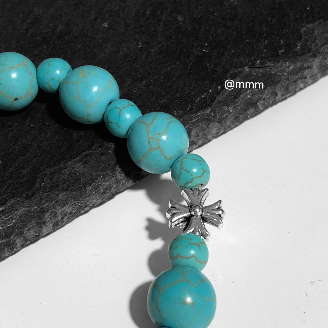 (Unisex) 크로스 터키석 팔찌1 상품이미지5