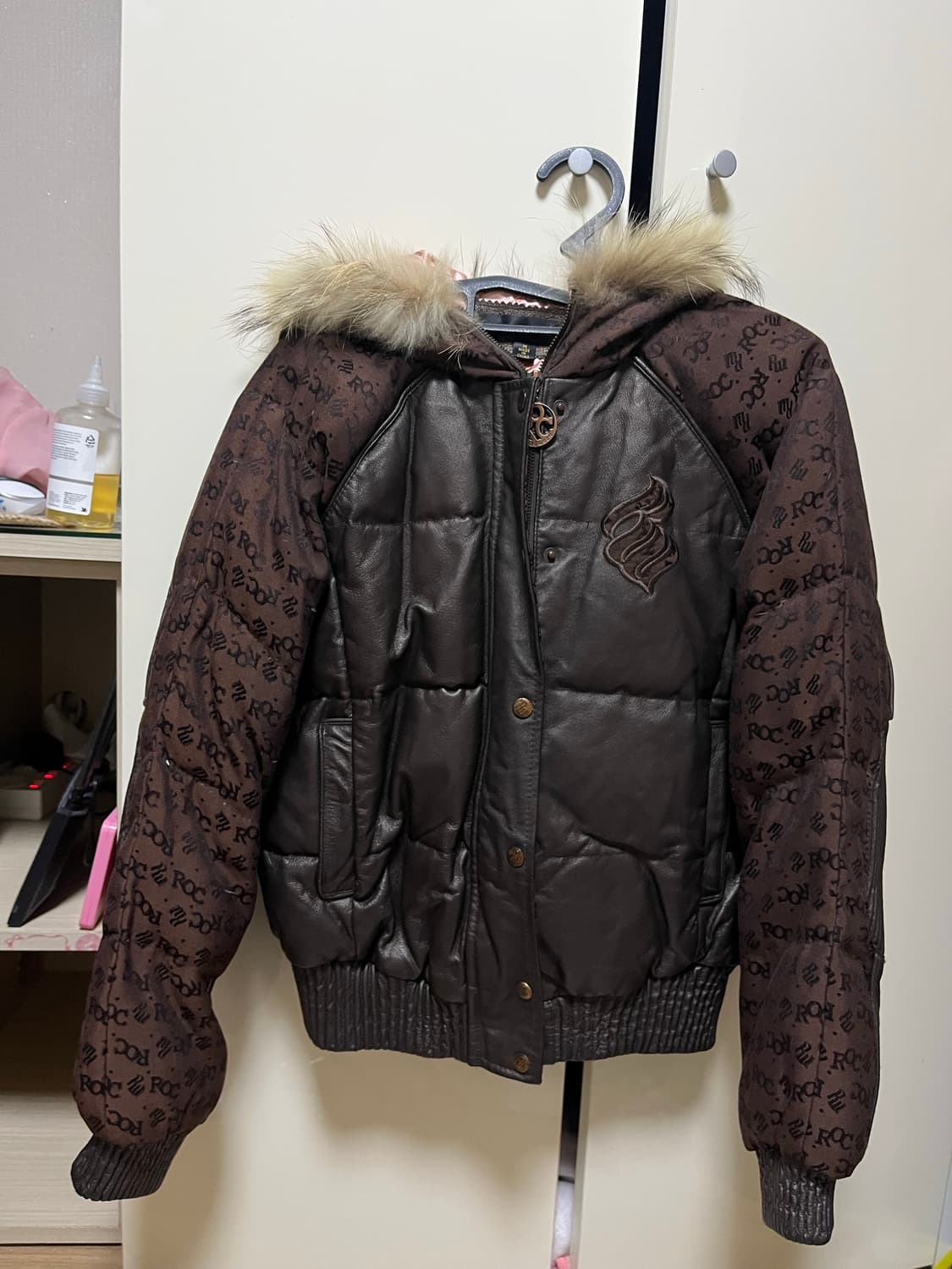 rocawear vintage fur leather jumper 상품이미지1