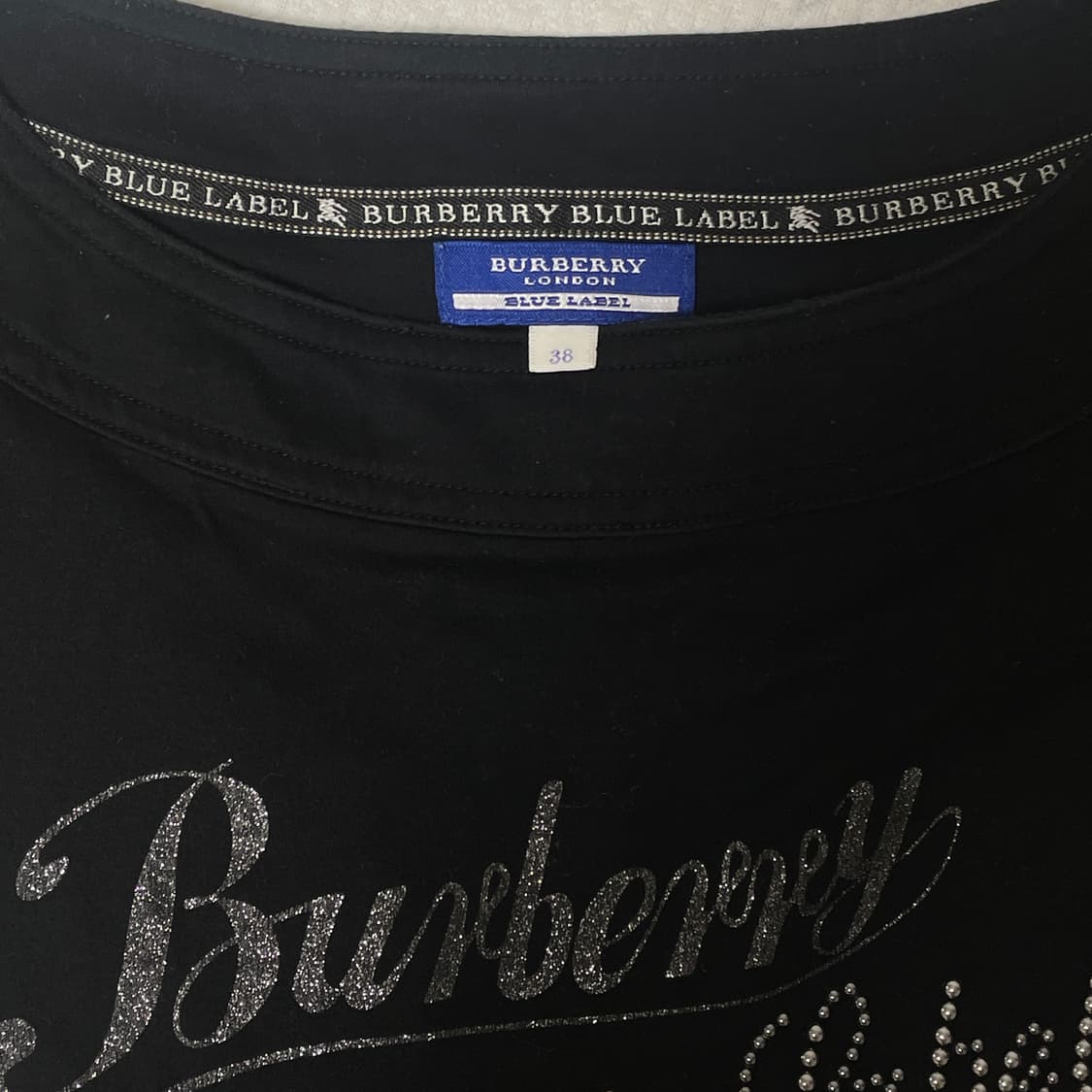 Burberry 버버리 블루라벨 스터드 로고 레터링 티셔츠 원피스 상품이미지5
