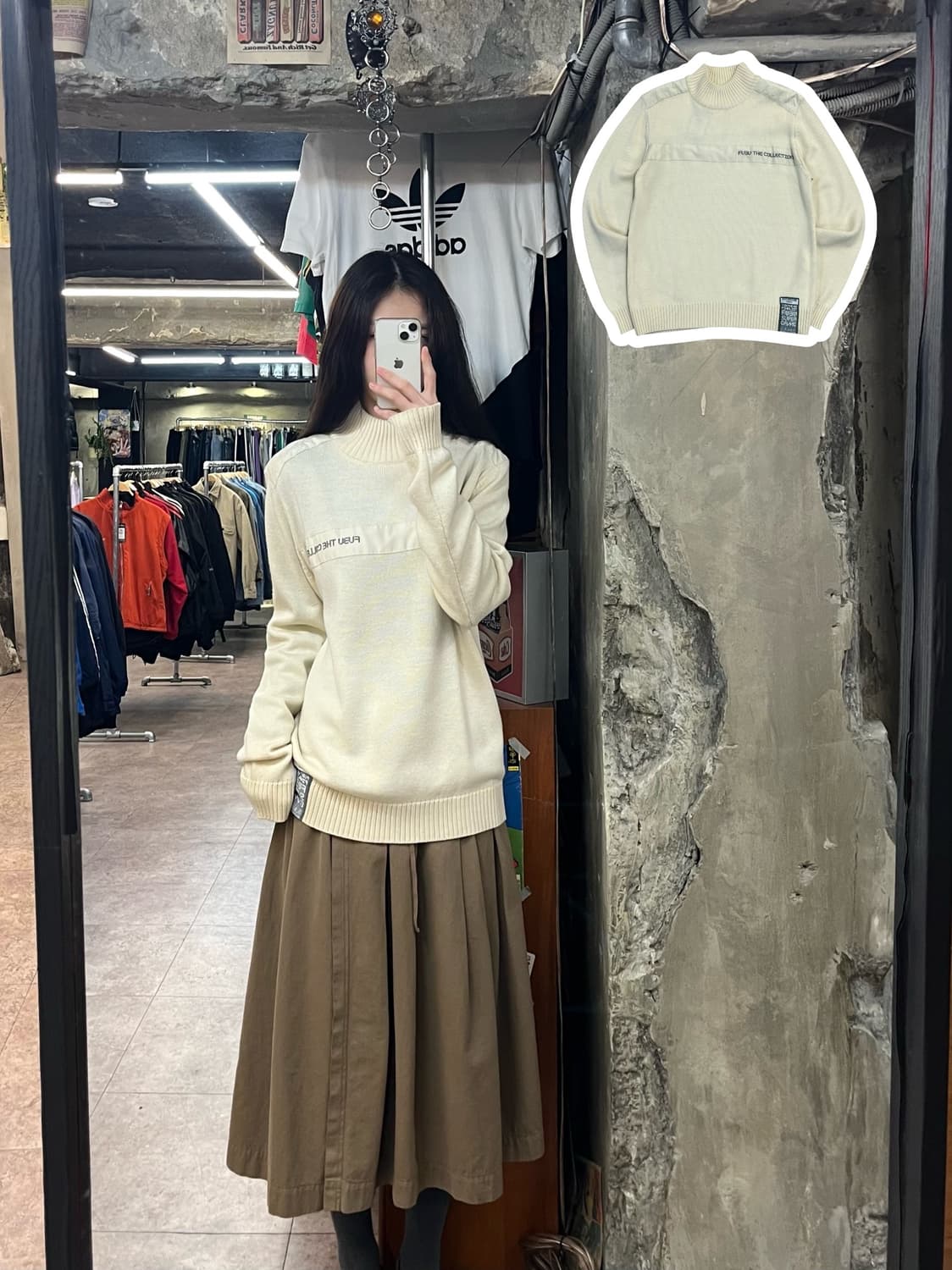 후부 니트 아이보리 L(100)#csz2869 상품이미지1