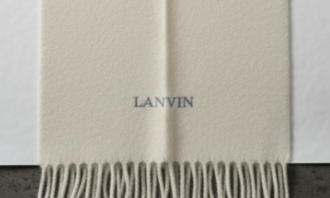 LANVIN 랑방 아이보리 램스울 머플러 상품이미지7