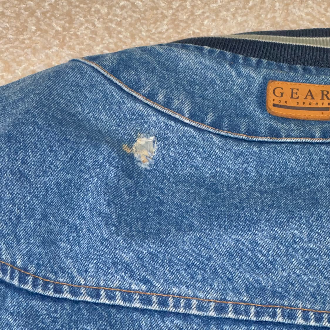 기어 포 스포츠 90s 바시티 데님 자켓 상품이미지5