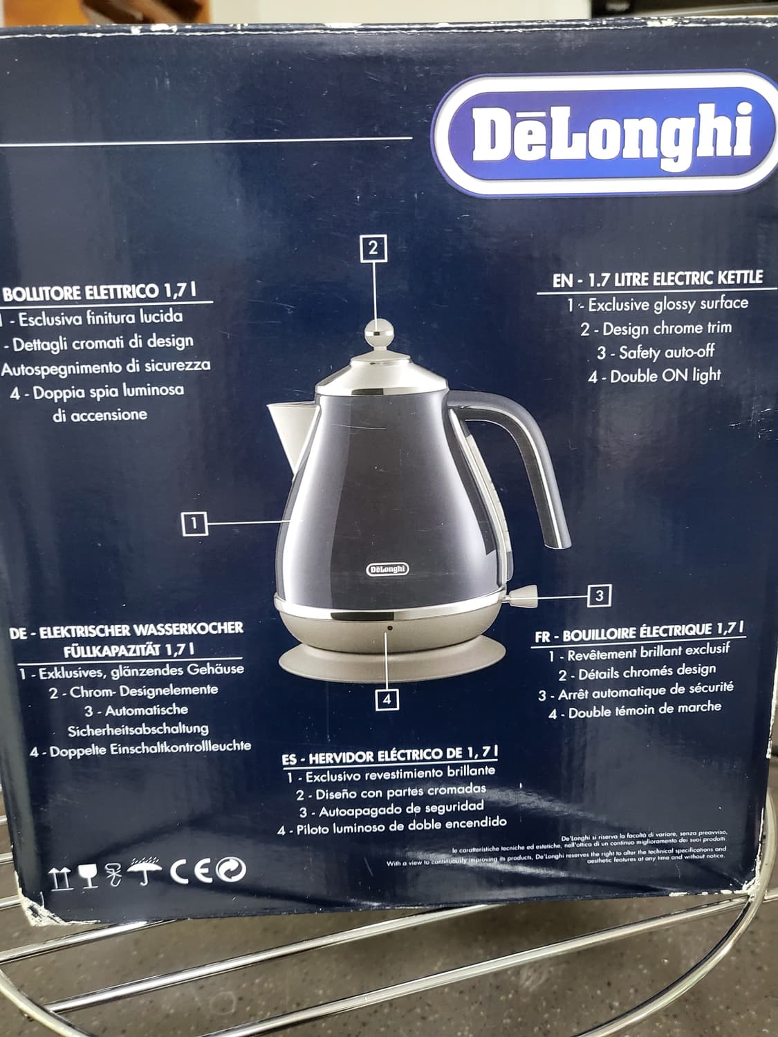 (정품 새제품!)드롱기 아이코나 캐피탈 전자주전자 런던블루 새상품! 상품이미지6