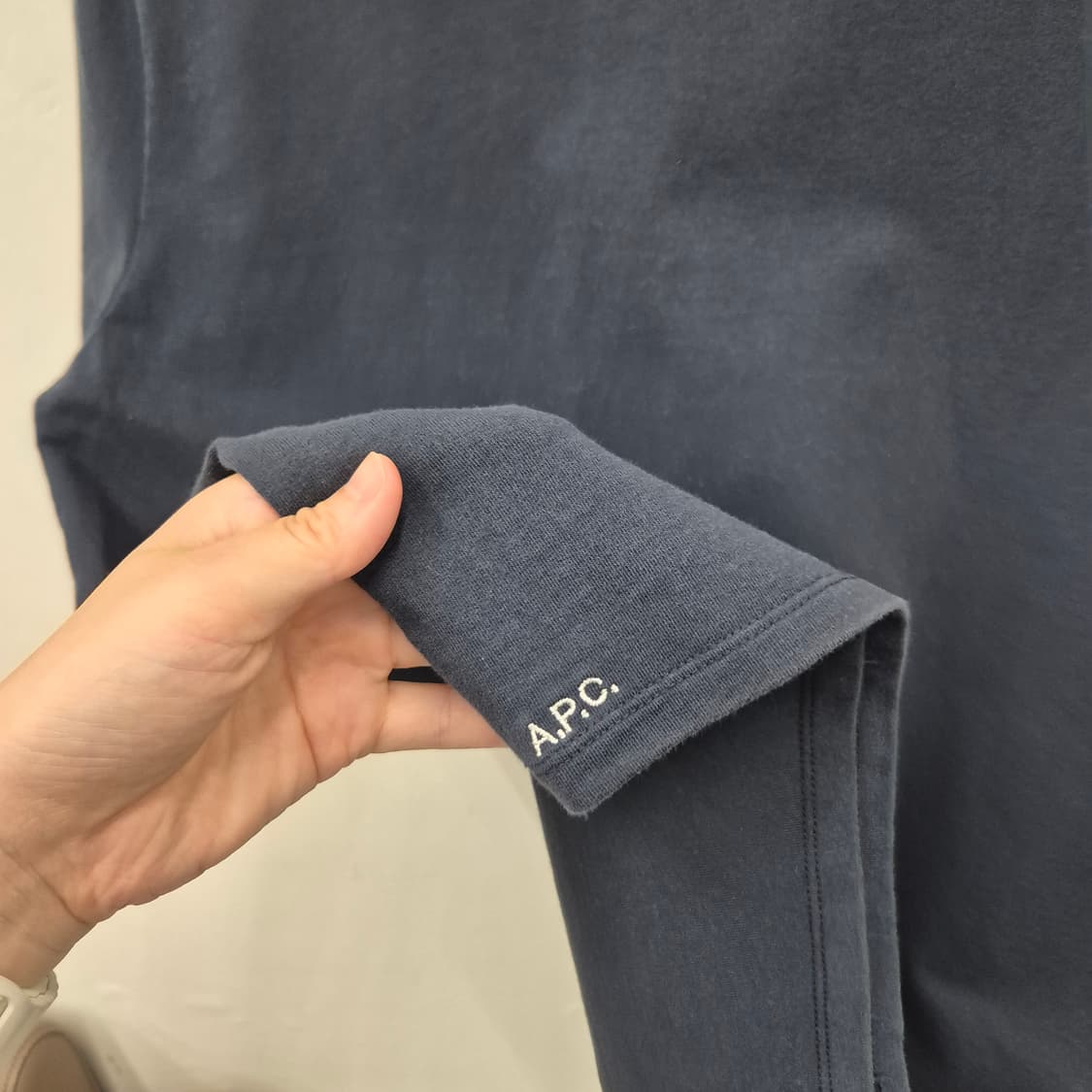A.P.C. 반팔 카라티 네이비 S 상품이미지5