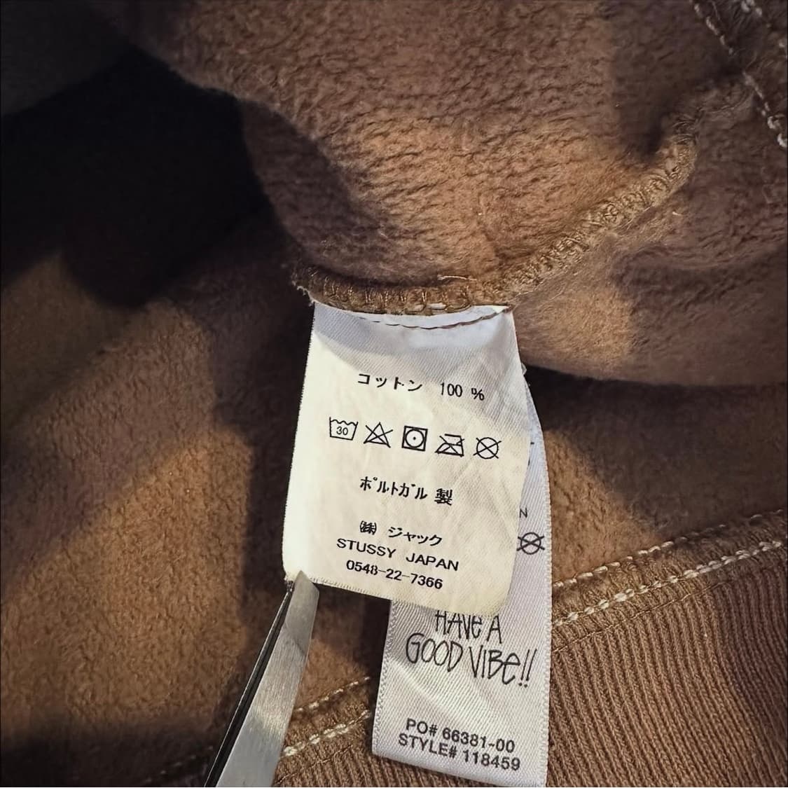 23fw 스투시 스티치 라벨 후드스웻 상품이미지8