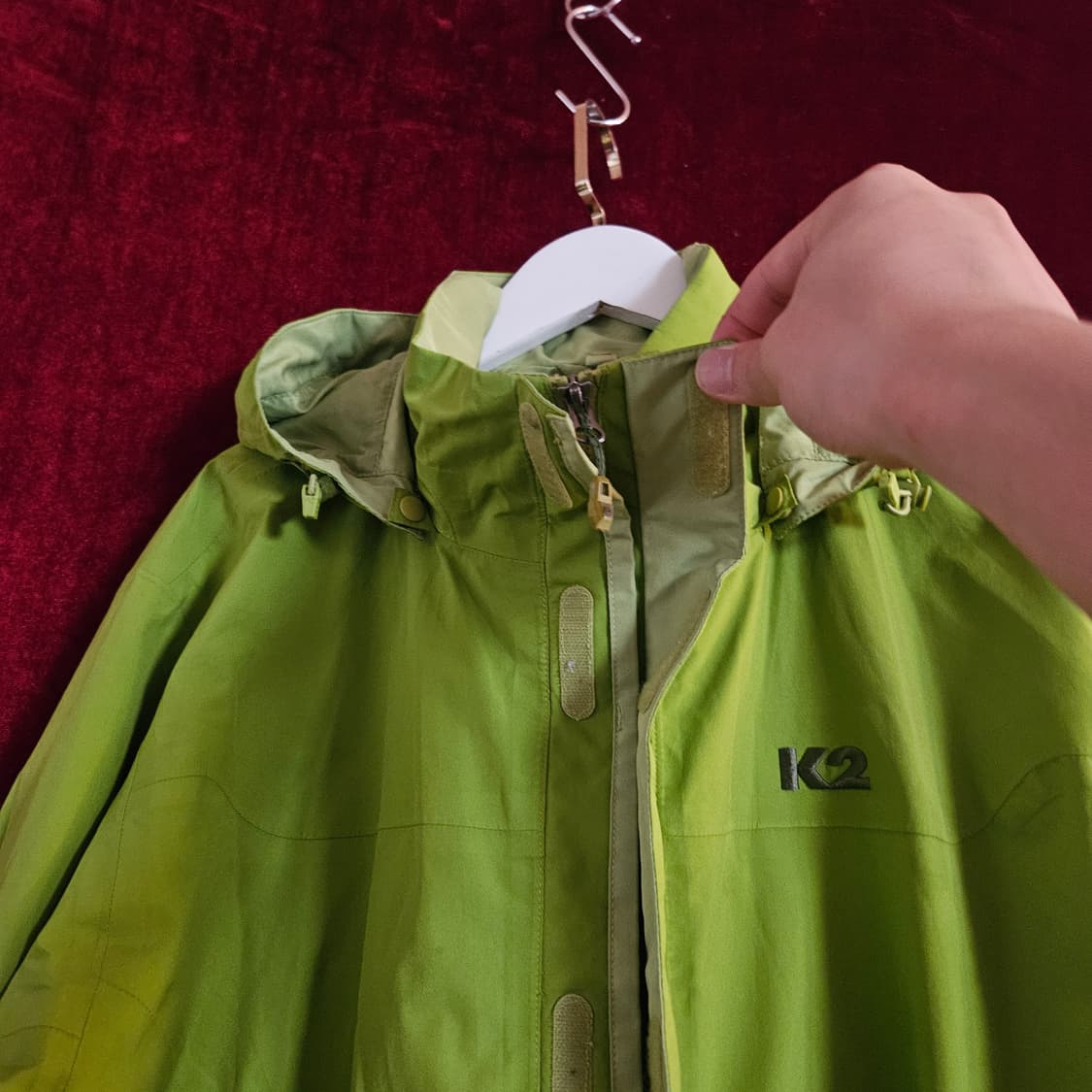 케이투(K2) 올리브 후드 고어텍스 바람막이 L size 상품이미지4