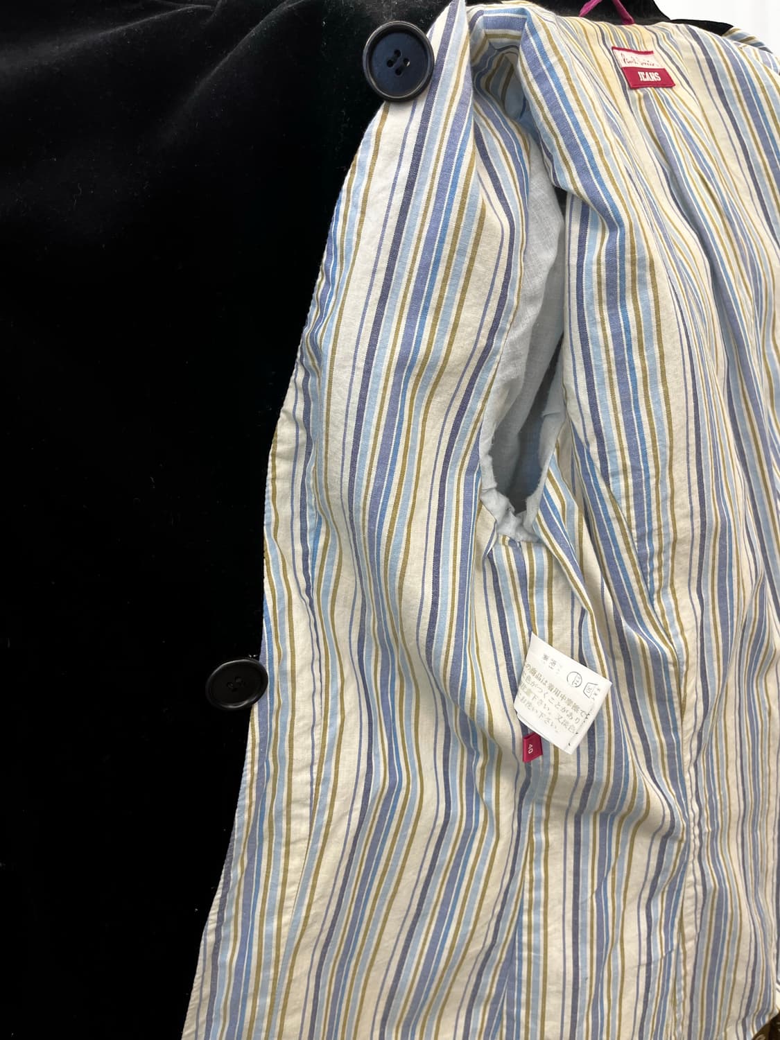 폴스미스 진스 더블 브레스티드 벨벳 코트 상품이미지6