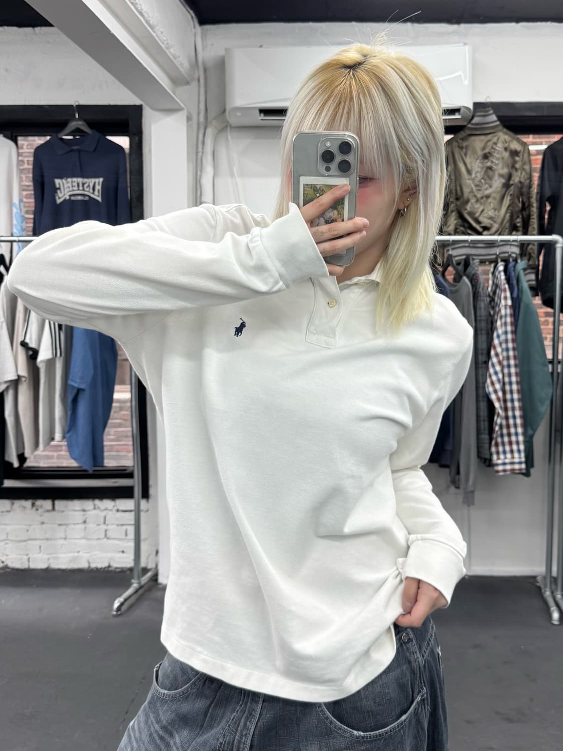 폴로 랄프로렌 화이트 PK 롱슬리브 상품이미지4