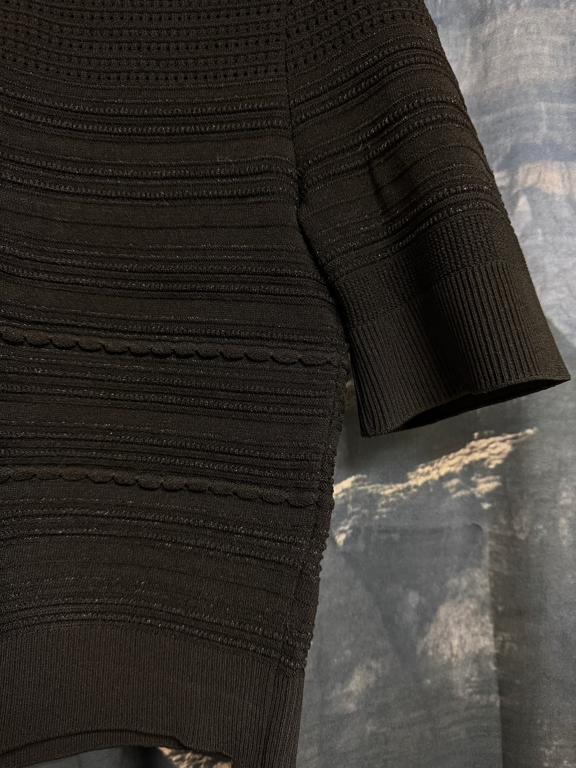 마쥬 스캘럽 하프슬리브 니트 탑  상품이미지3