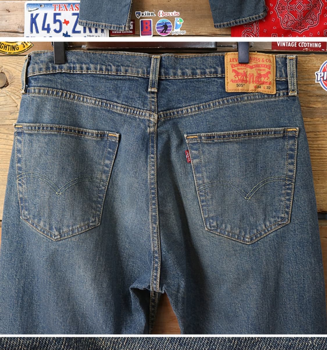 LEVIS 리바이스 505 워싱 가공데님 34사이즈  상품이미지5