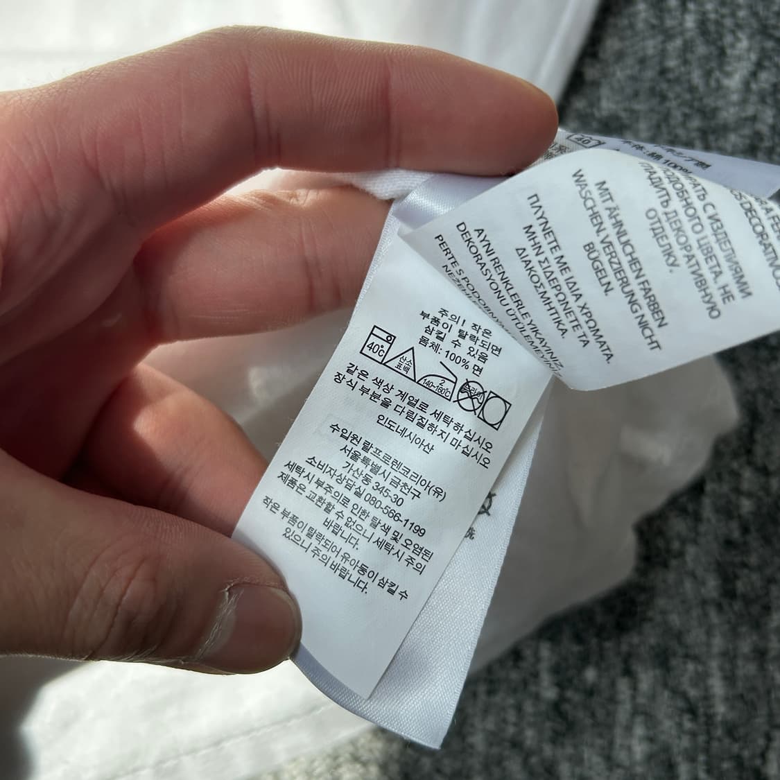 폴로 랄프로렌 화이트 반팔티셔츠 상품이미지6