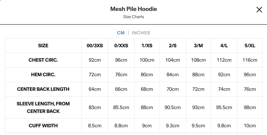 골드윈 mesh pile hoodie 상품이미지2