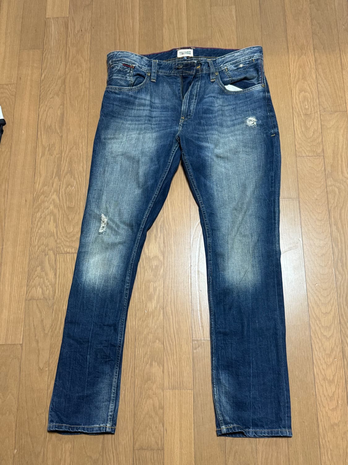 타미힐피거 진청 워싱 빈티지 데님 팬츠 상품이미지1