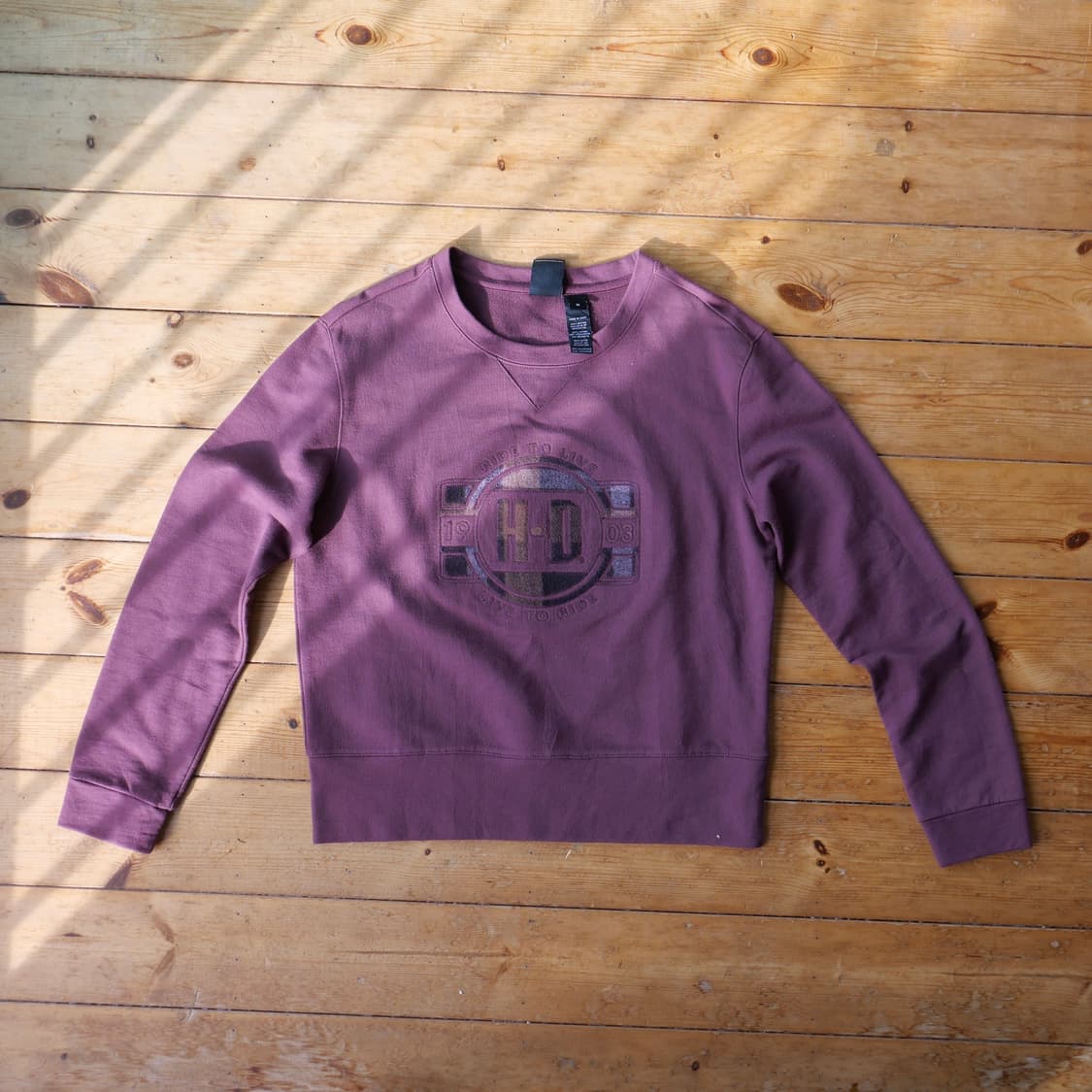 할리데이비슨 펠트 로고 맨투맨  상품이미지1