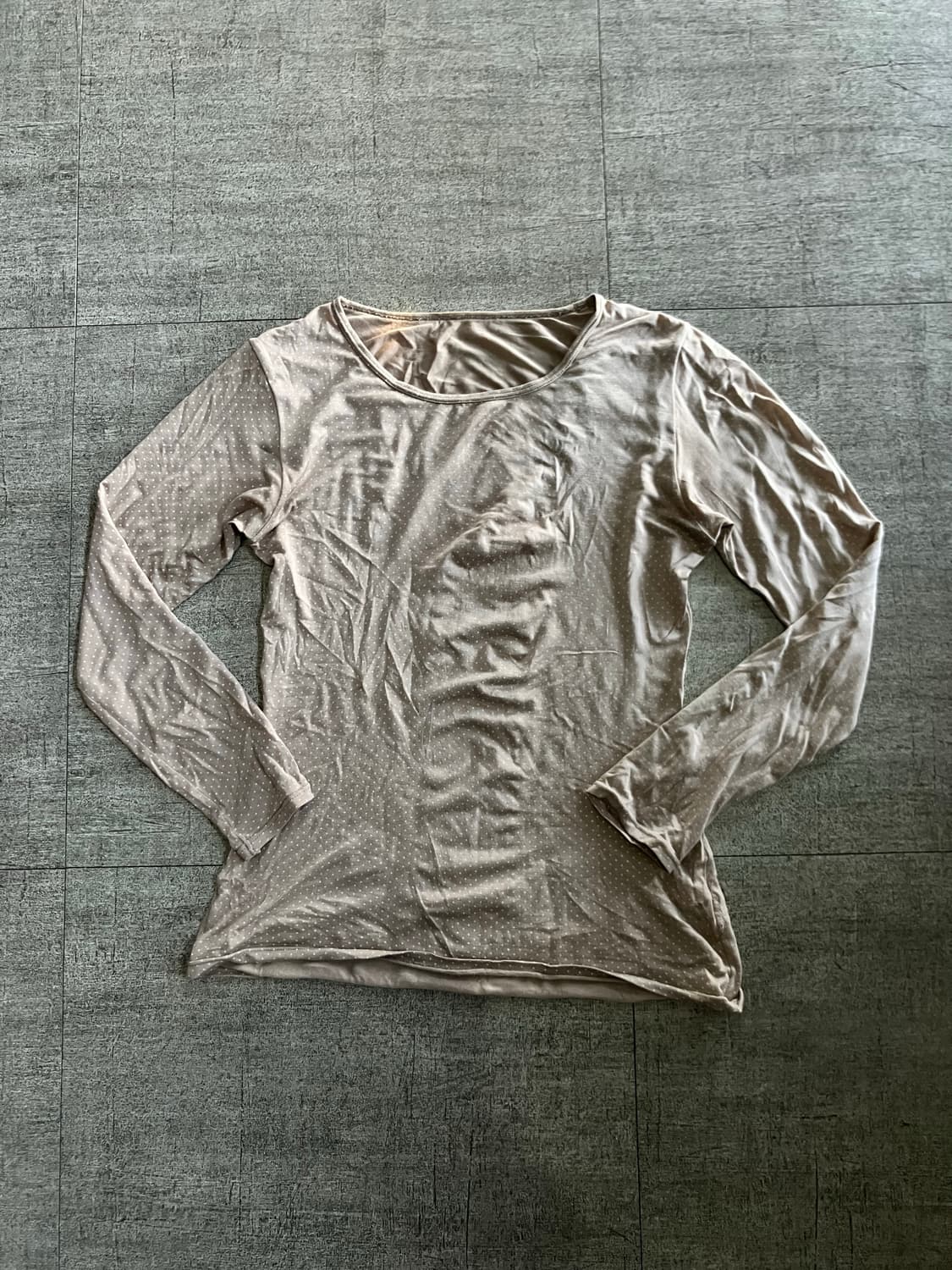 일본빈티지 하구미모리걸 달천깔페어리 땡땡이도트티셔츠 상품이미지1