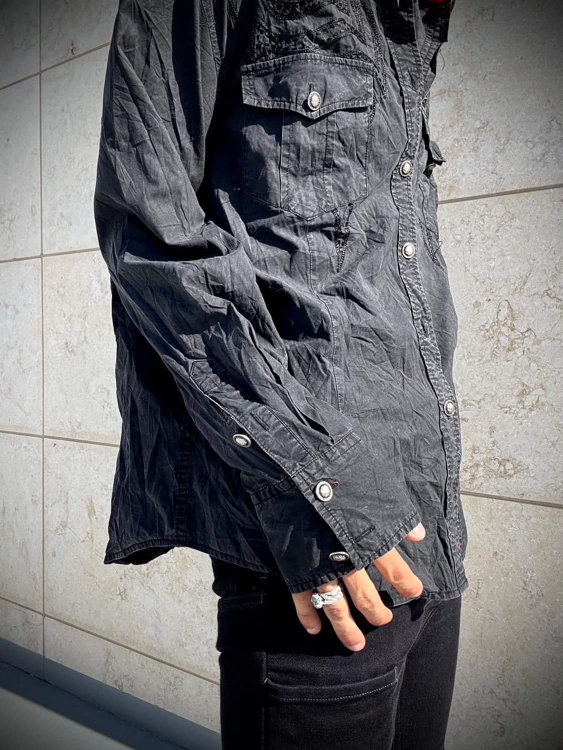 “Vintage”00’s V-Kei Tribal Wings Shirts 상품이미지5