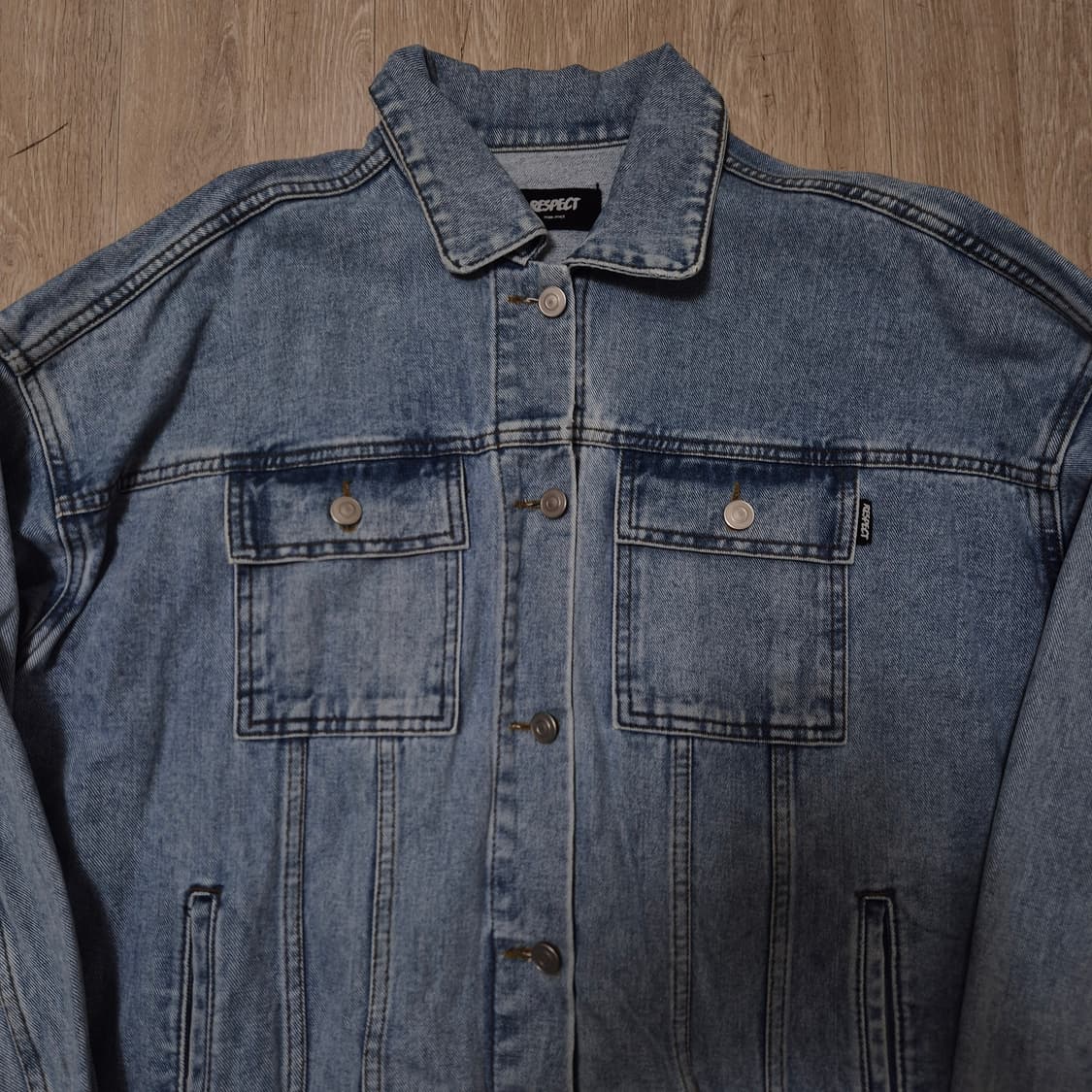 RESPECT 리스팩트 클래식 연청 데님 트러커 자켓 L(100) 상품이미지2