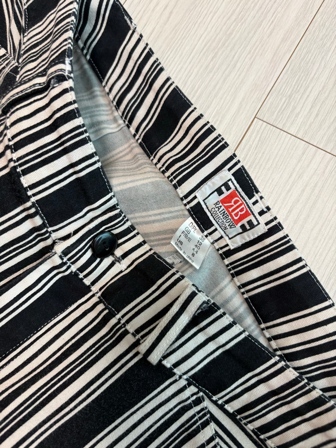 빈티지 핀스트라이프 플레어 디스코 팬츠 25-26인치 상품이미지4