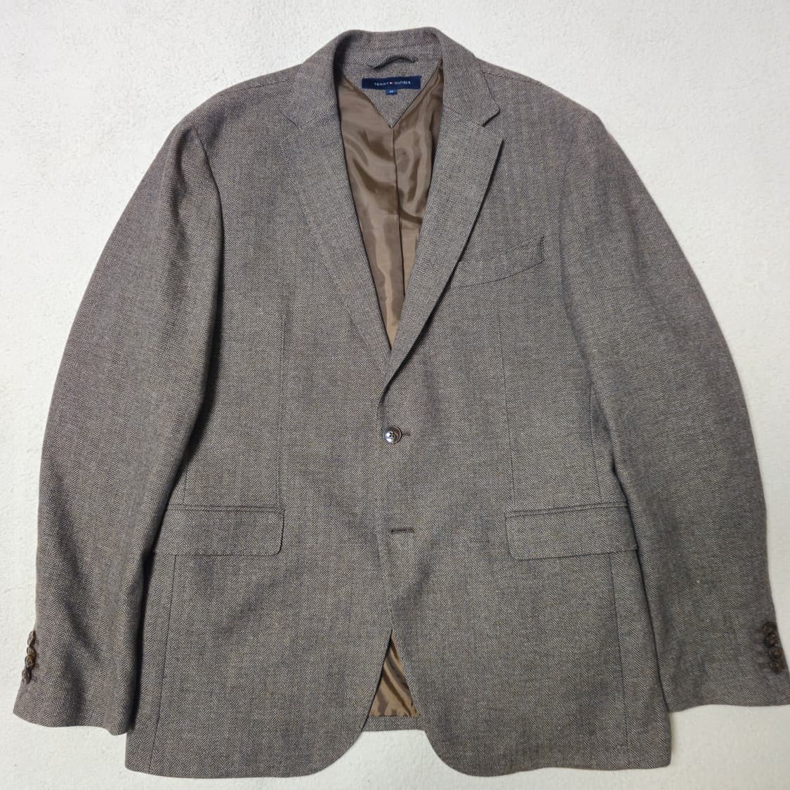 XL 타미힐피거 헤링본 브라운 블레이저 자켓 상품이미지1
