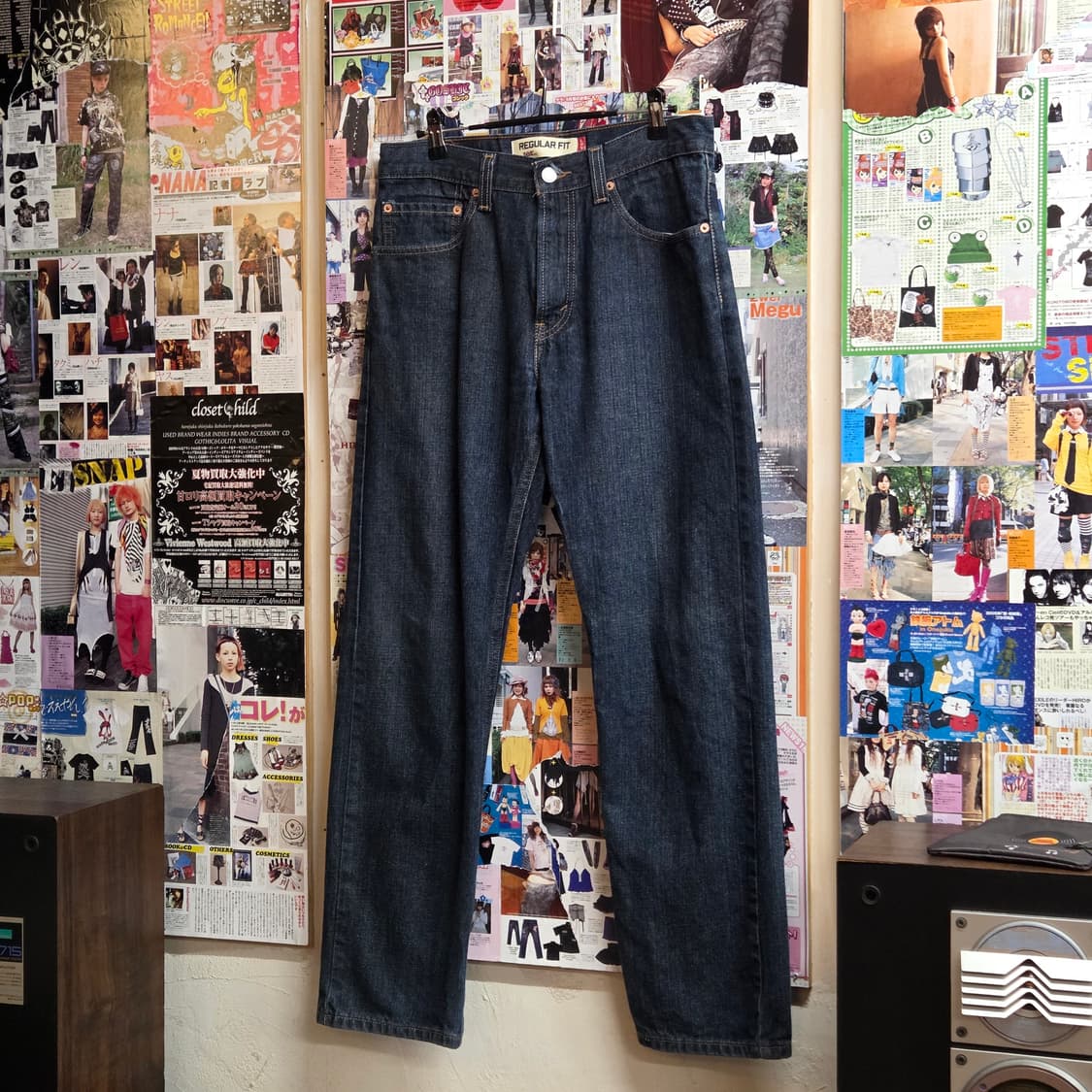 리바이스 505 진청 데님 팬츠 상품이미지5