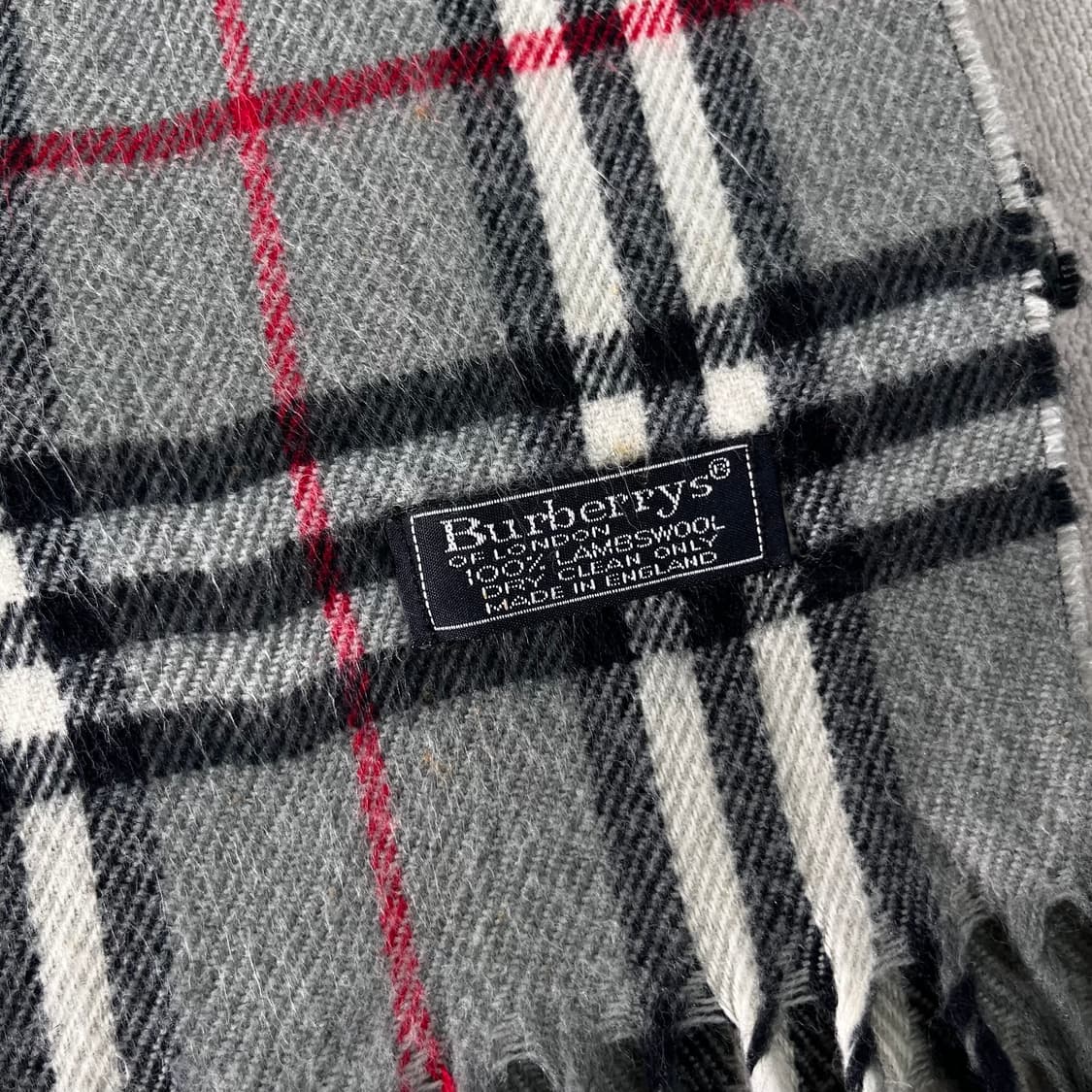 버버리 노바체크 램스울 그레이 머플러 상품이미지3