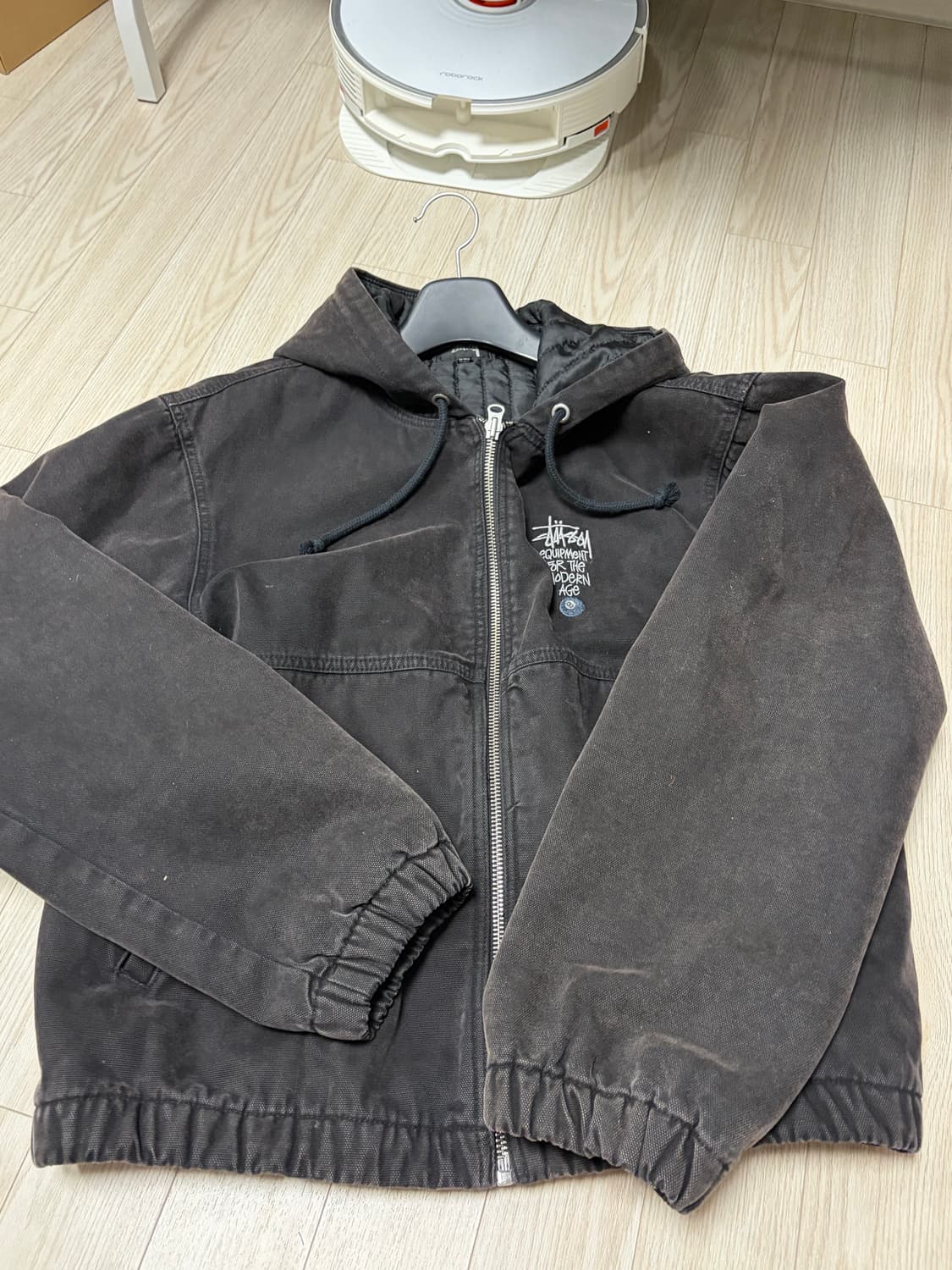 스투시 캔버스 인슐레이티드 워크 자켓 블랙 L 상품이미지2