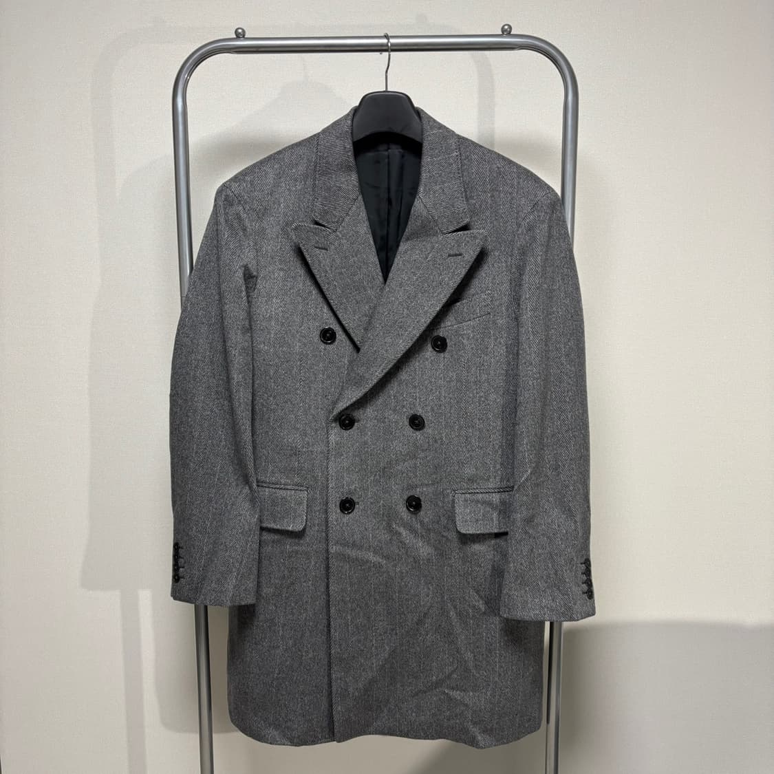 maatee&sons 마티앤선즈 캐시미어 헤링본 체스터 코트 상품이미지1