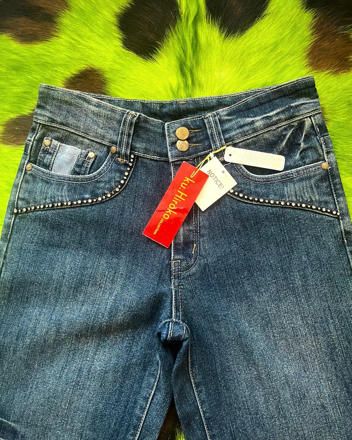 Ku. Hiroko Floral Docking Denim Pants 상품이미지6