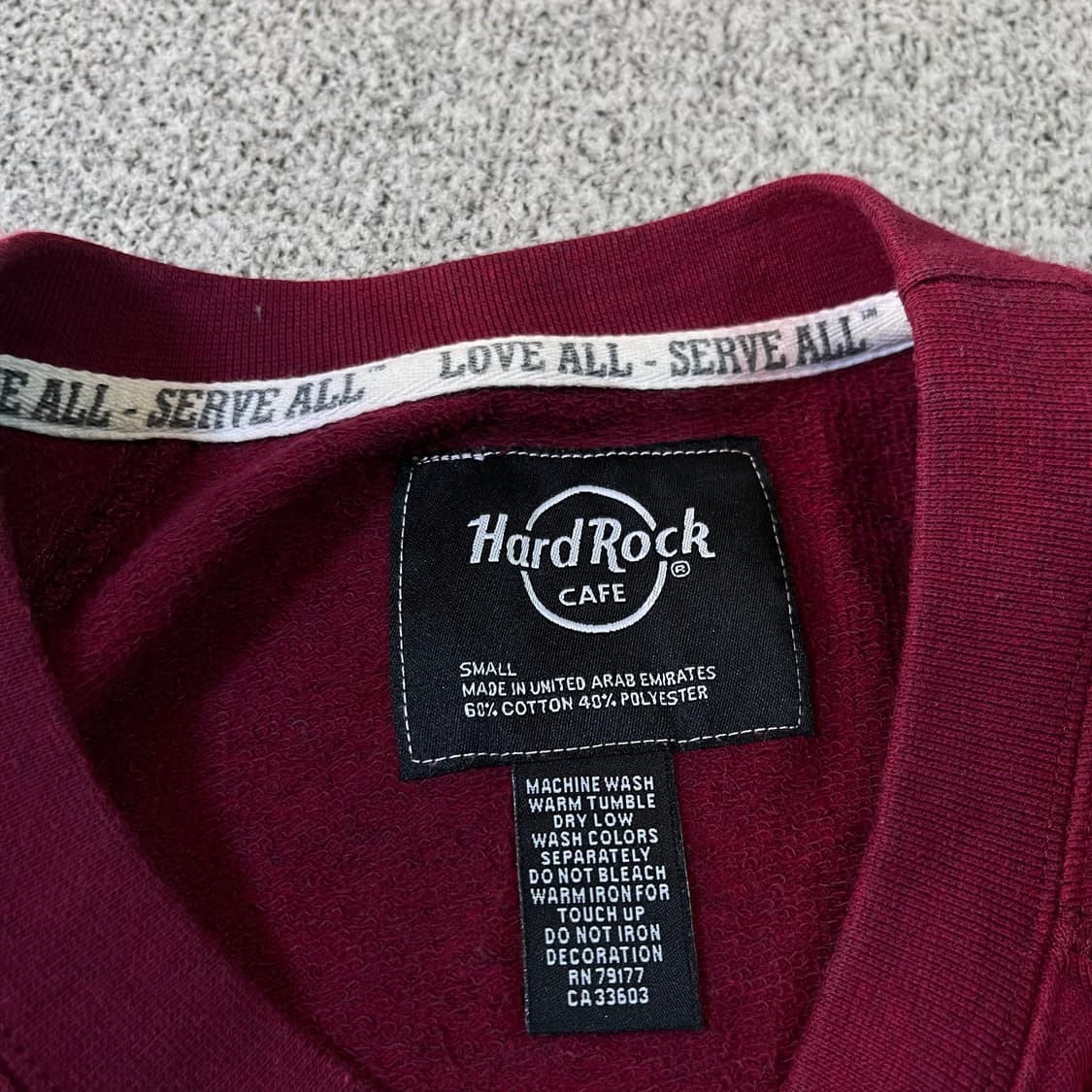 하드락 카페 빅로고 우먼 맨투맨 상품이미지3