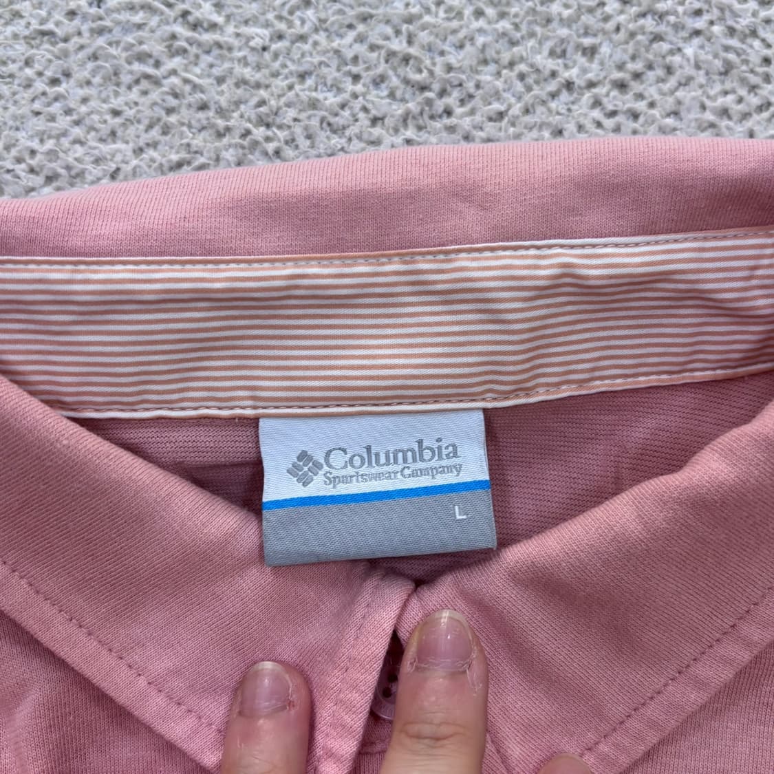 L 컬럼비아 남성 반팔 카라 티셔츠 0608E 상품이미지3