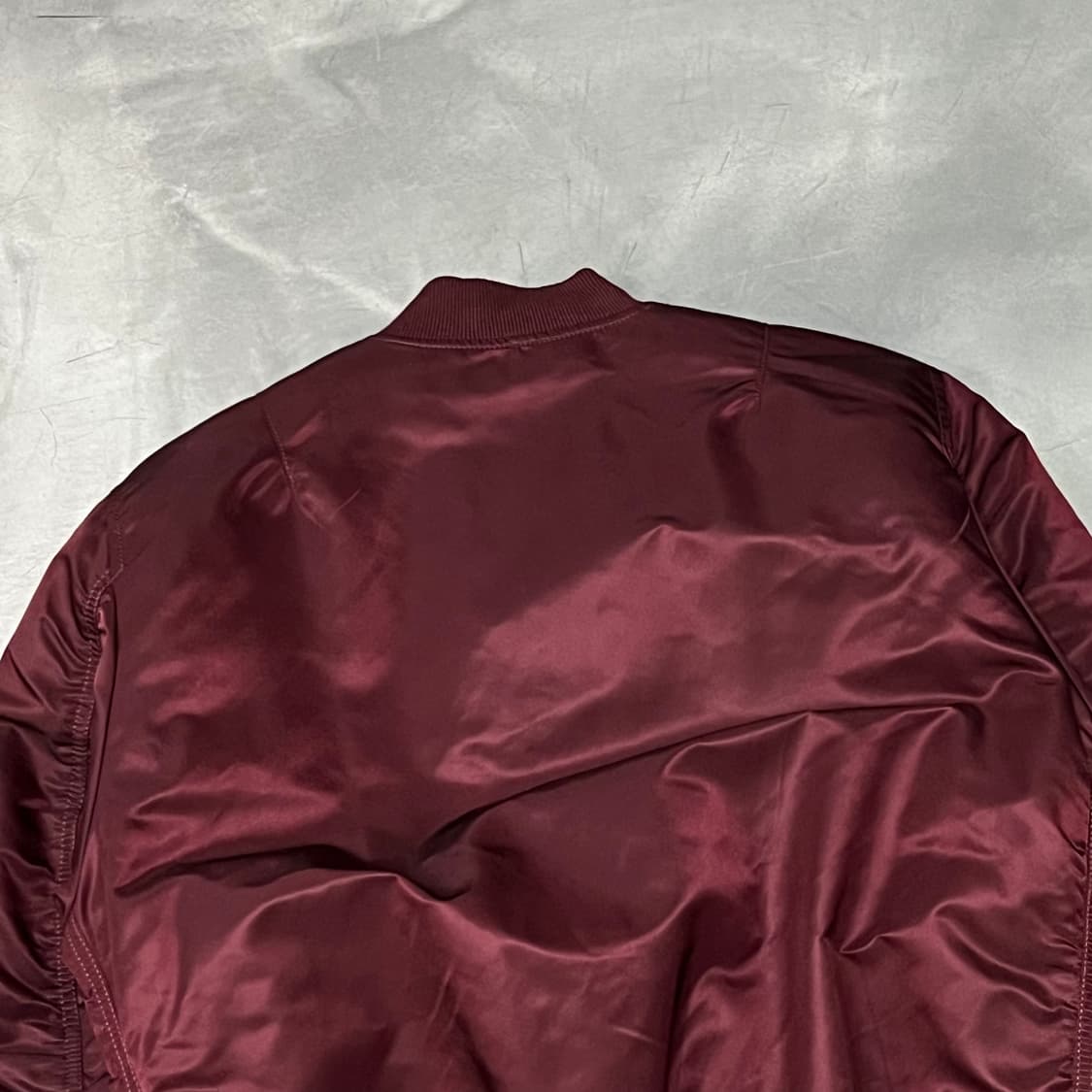  알파인더스트리 버건디 봄버자켓 y15402 상품이미지4
