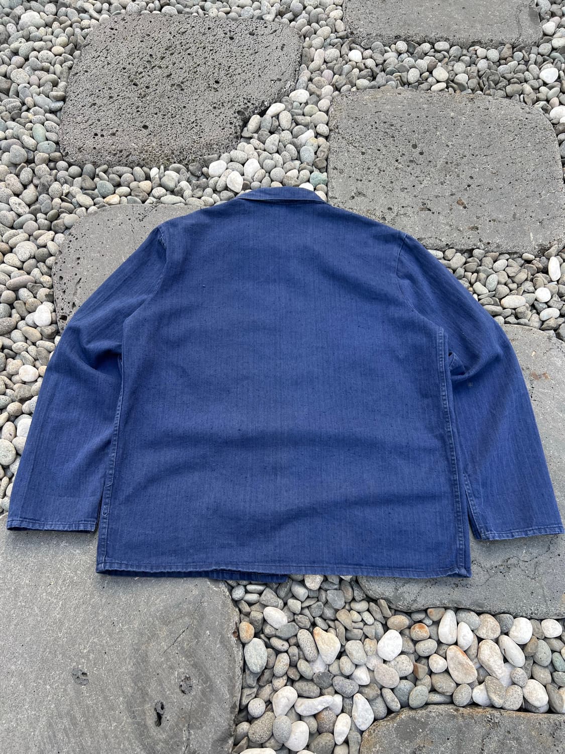 WASHING BLUE OLD HBT 헤링본트윌코튼 프렌치워크자켓 상품이미지2