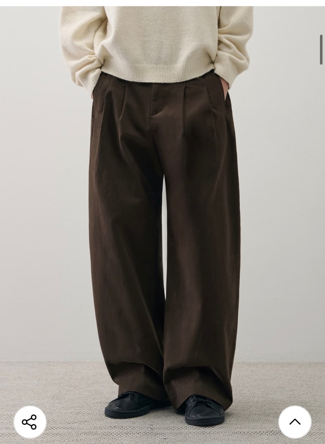 (L) 드로우핏 아크 세미 벌룬 치노 팬츠 [BROWN] 판매 상품이미지7