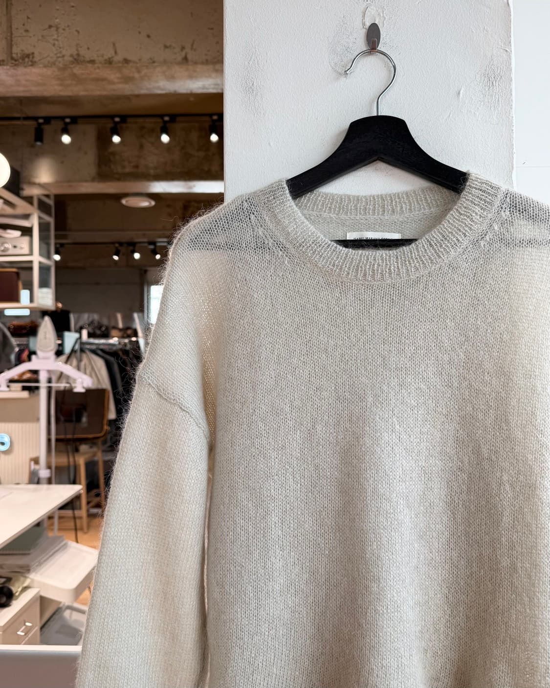 이자벨마랑 아이보리 모헤어혼방 니트  상품이미지4