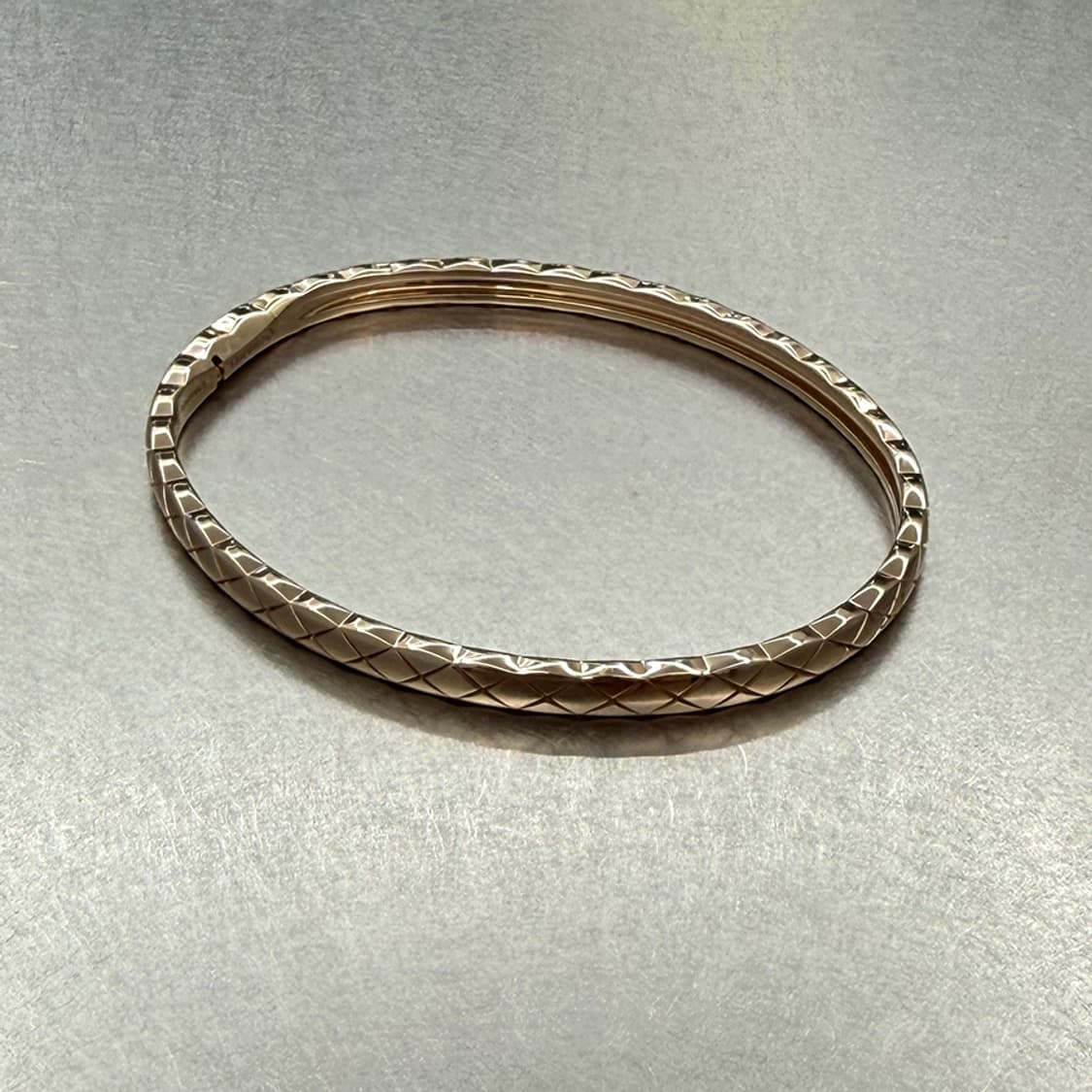 샤넬 코코크러쉬 브레이슬릿 퀼팅 팔찌 베이지 골드 J12324 상품이미지5