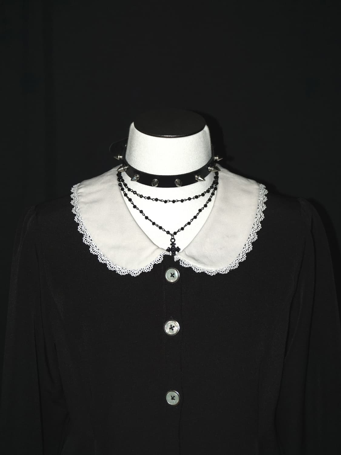 (dear my love) lace collar dress  상품이미지3