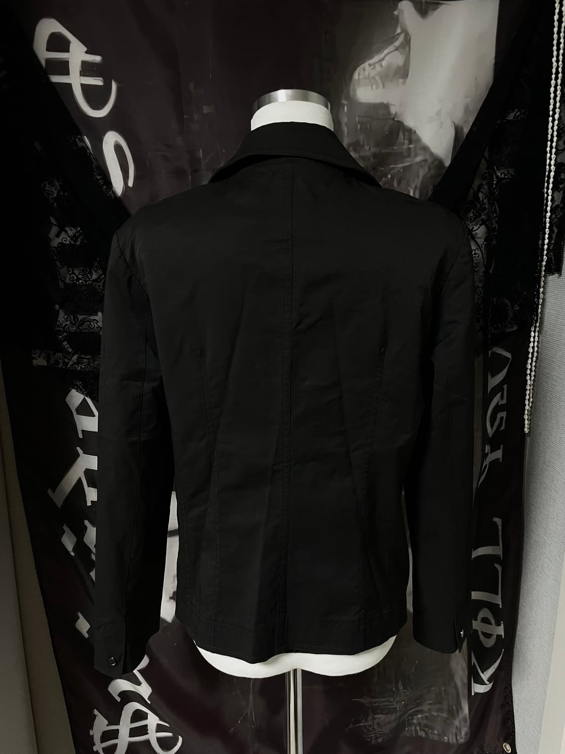 Black Vintage Gothic detail Jacket 헬무트랭 상품이미지4