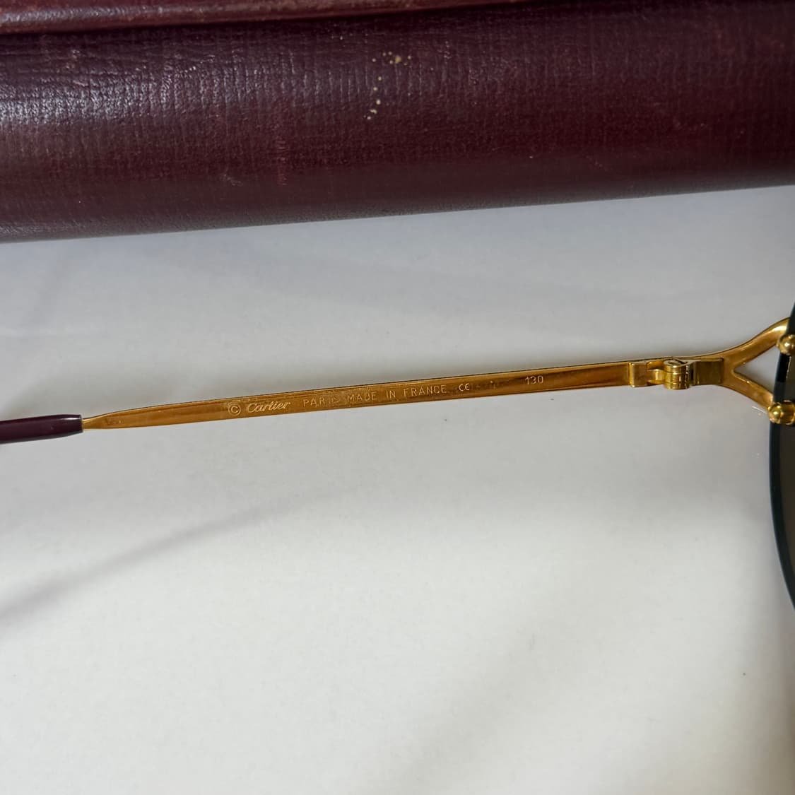 (OS) Cartier 까르띠에 빈티지 C 데코  무테 선글라스 안경 상품이미지7
