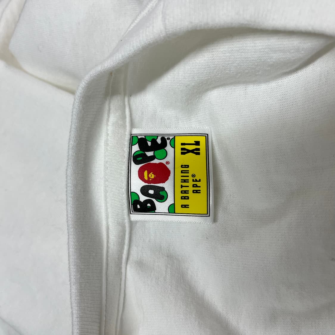 베이프 일본 프린팅 반팔 티셔츠 화이트 XL 상품이미지5