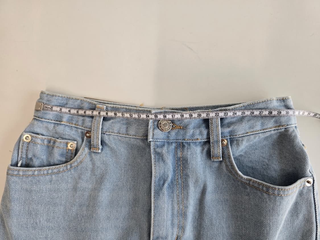 크랭크 레이어드 데님 스커트 팬츠 S 상품이미지8