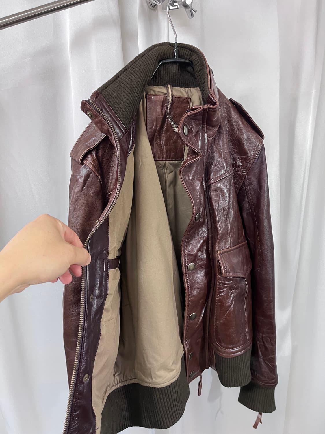 KENT&CURWEN A-2 leather 상품이미지4