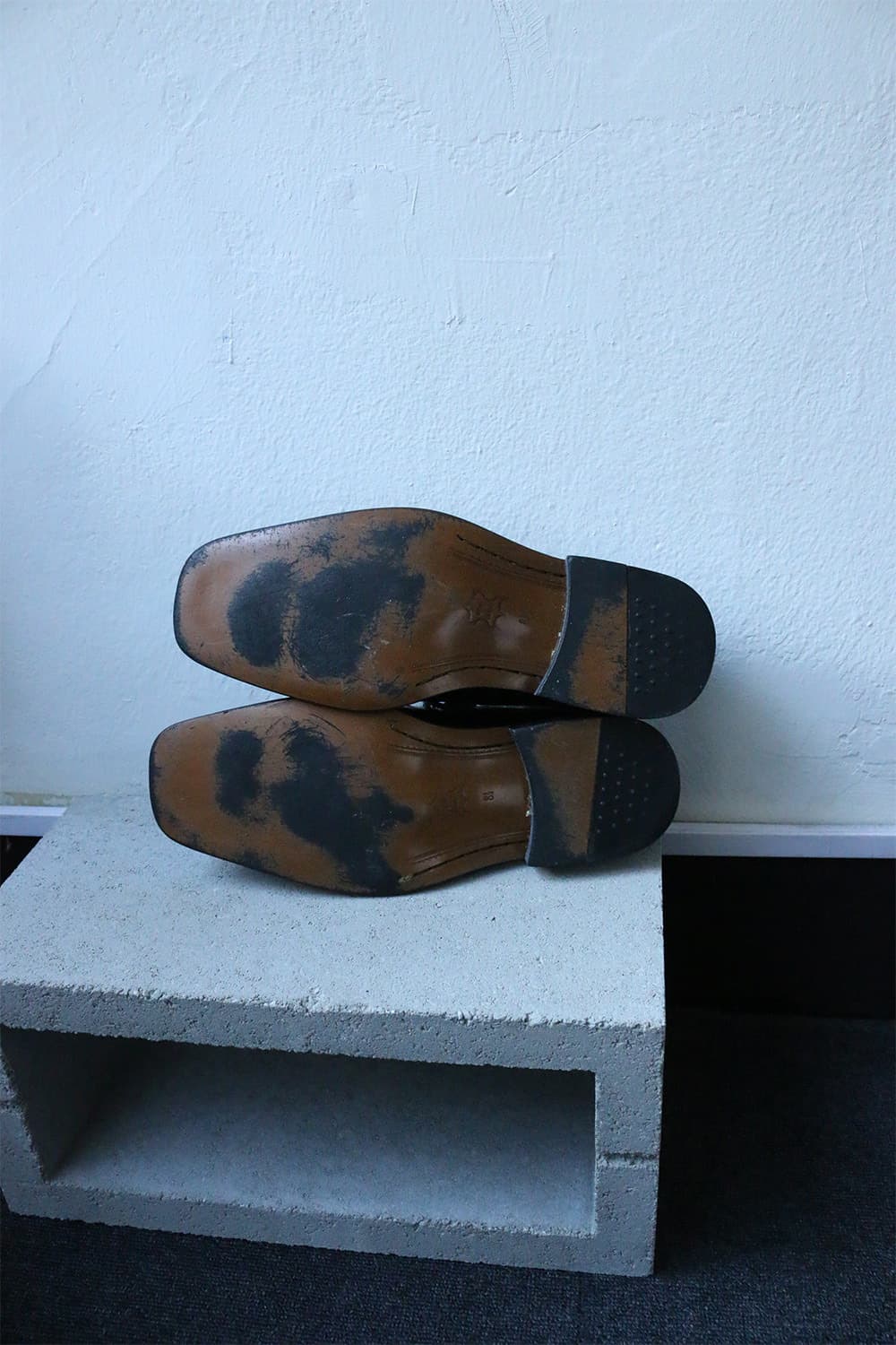 빈티지 블랙 레더 드레스 슈즈 상품이미지9