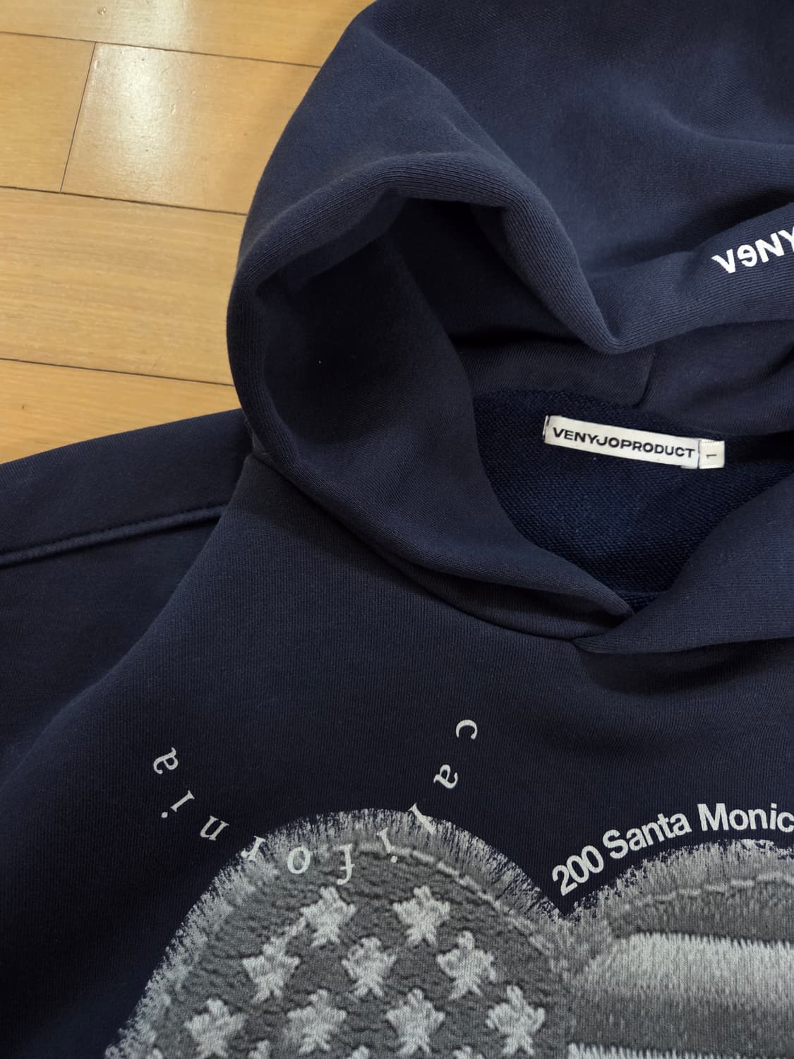 베니조프로덕트 후드티 네이비 1사이즈 상품이미지2