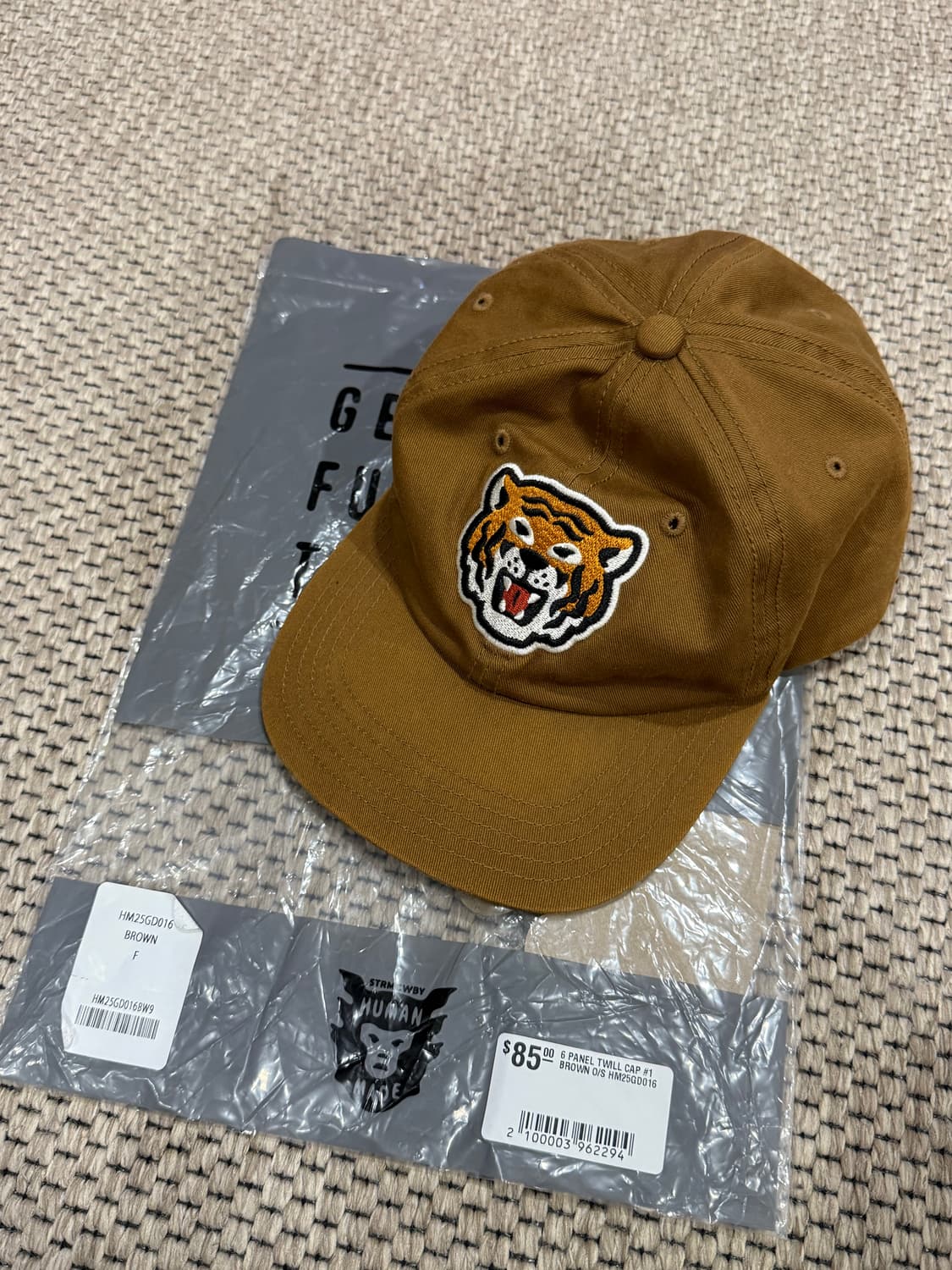 휴먼 메이드 6 패널 트윌 캡 브라운 상품이미지1