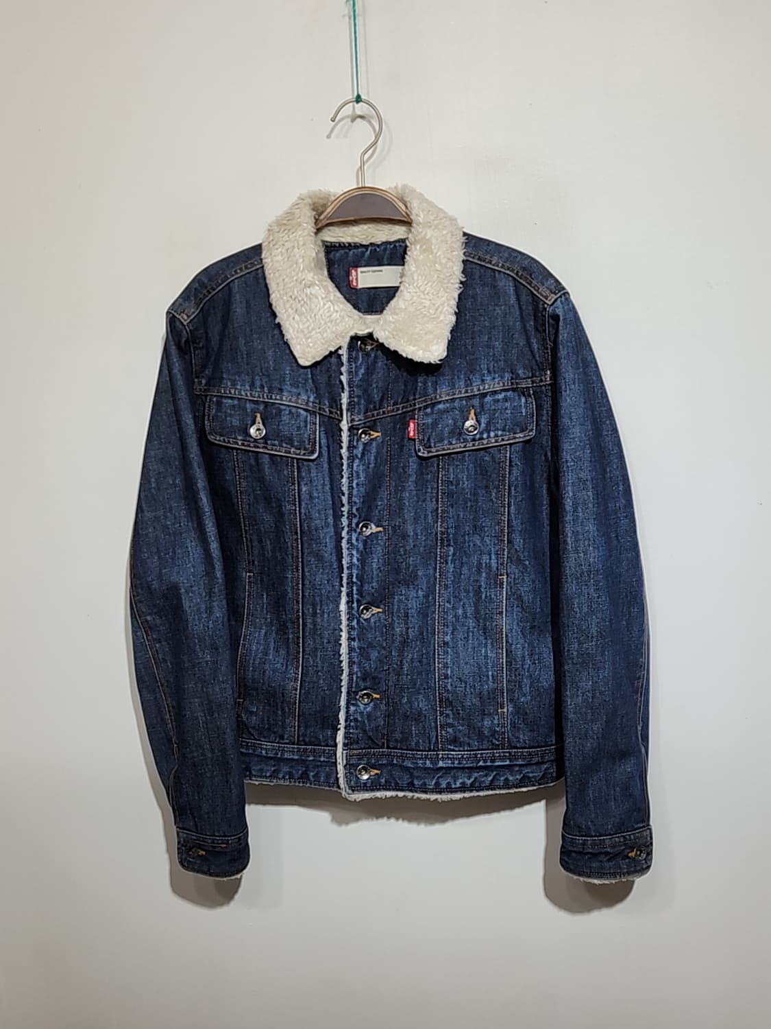 (M) 리바이스 양털 청자켓 중진청 데님자켓 레드탭  상품이미지1