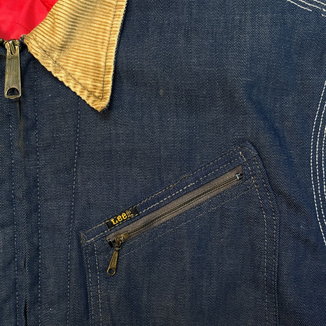 [XL] 70s LEE 191-LB 데님 워크자켓 상품이미지4