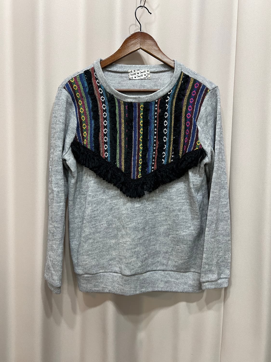 빈티지 에스닉 디테일 긴팔 니트 상품이미지2