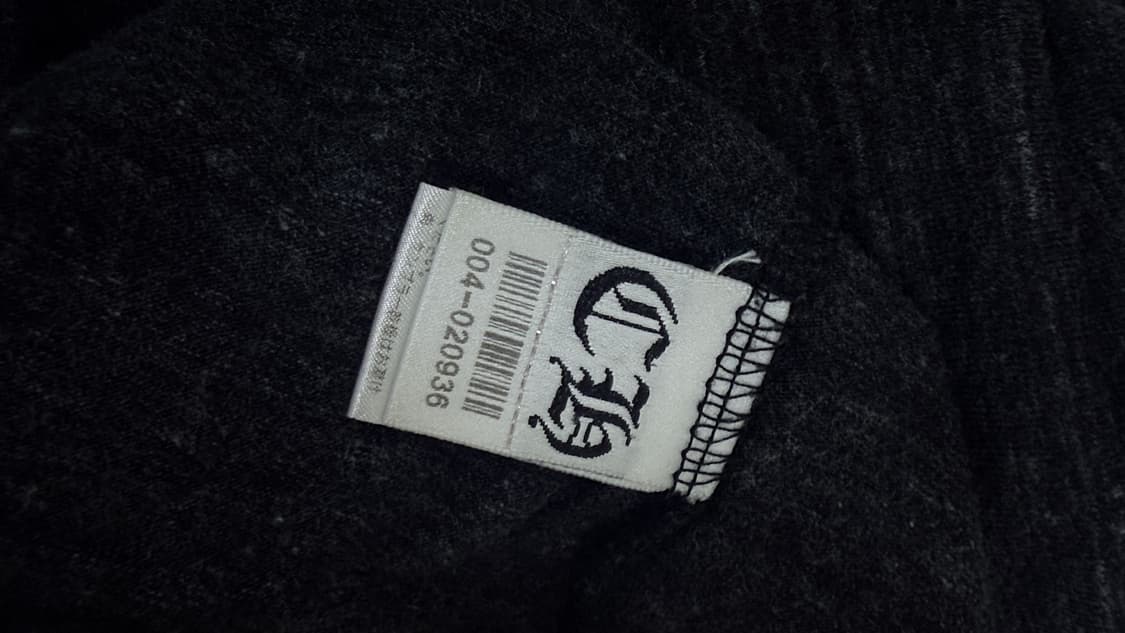 00s 올드크롬하츠 블루 크로스 V넥 XL 상품이미지4