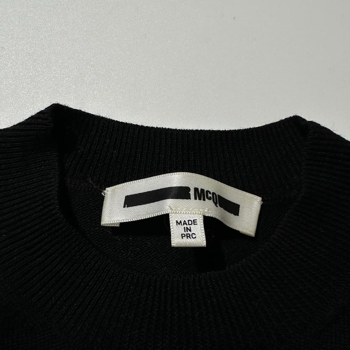 (매장판) 알렉산더 맥퀸 Mcq 프린지 크롭 니트 블랙 상품이미지5