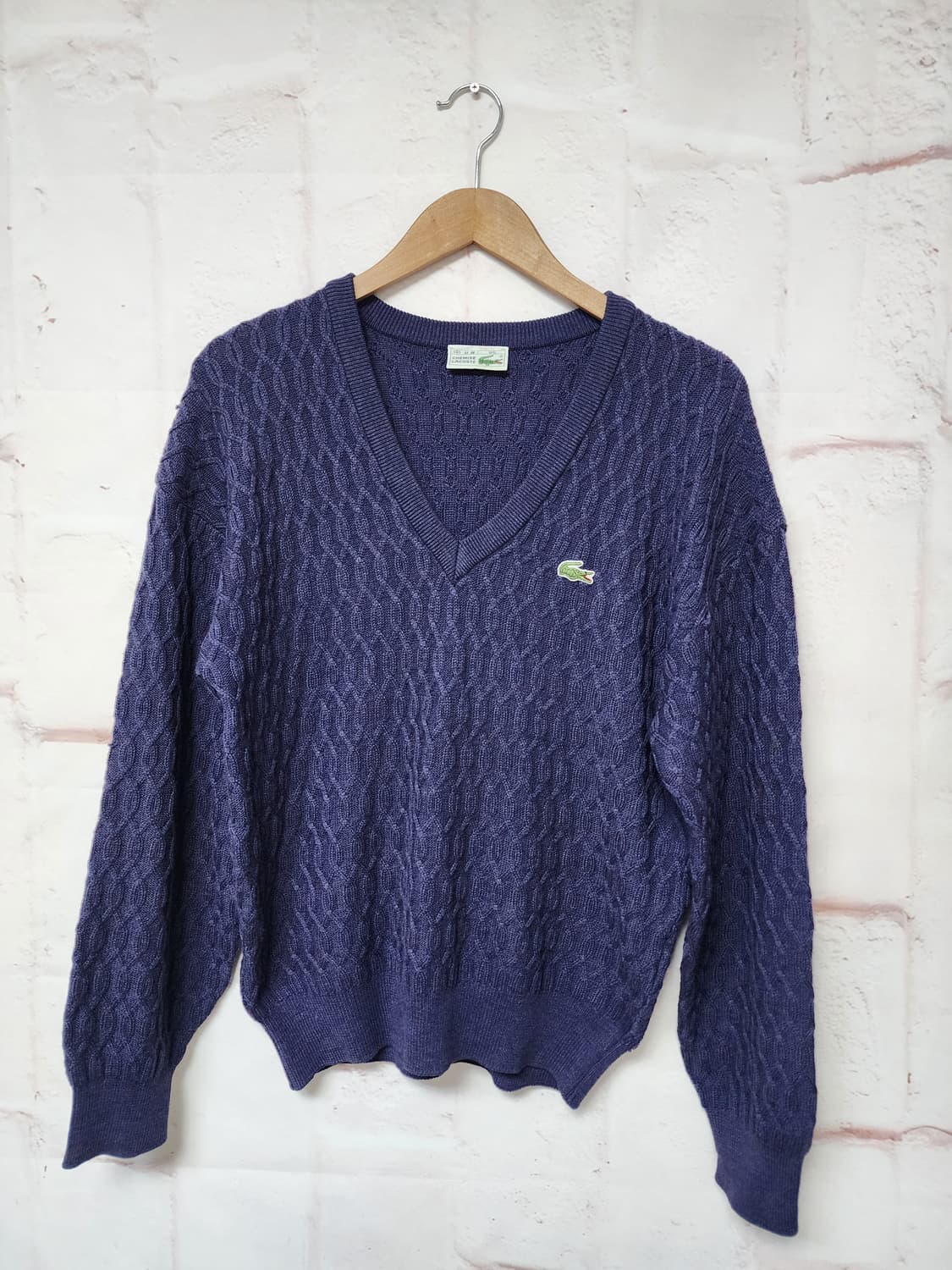 라코스테  브이넥 케이블 니트 상품이미지1